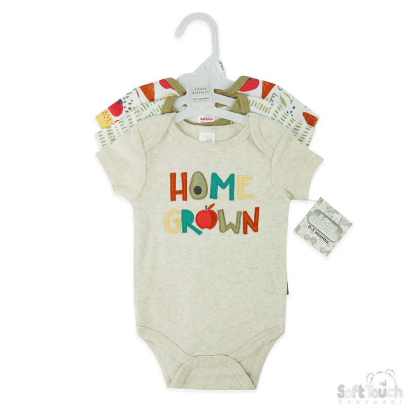 3 Pack Bodysuits: CC200-BS (Home Grown)