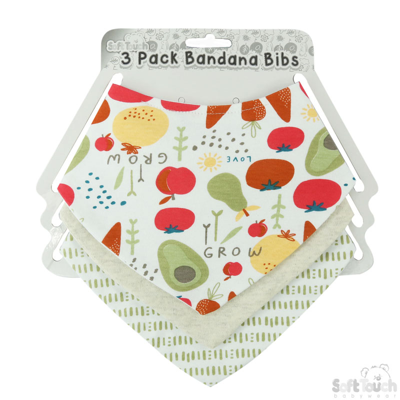 3 Pack Bandana Bib Set: CC200-B (Home Grown)