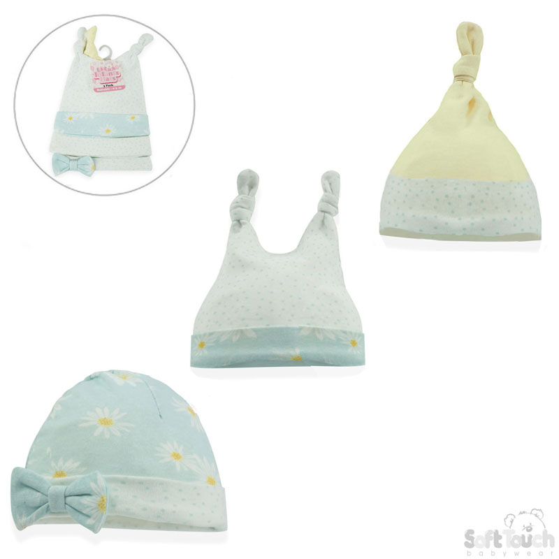 Girls 3 Pack Hats: CC201-H (Daisy)