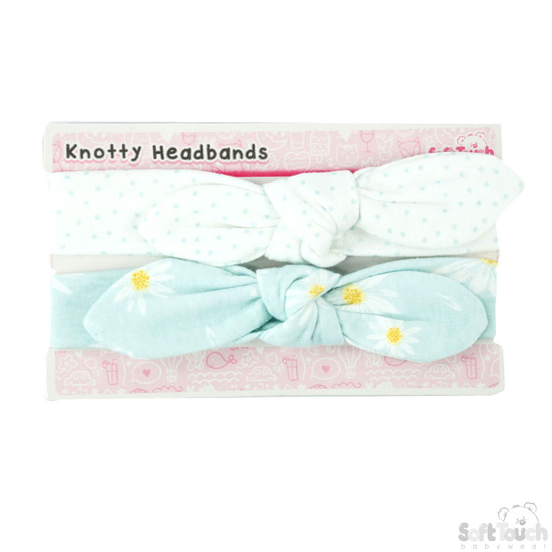 Girls 2 Pack 'Knotty' Headband : CC201-HB (Daisy)
