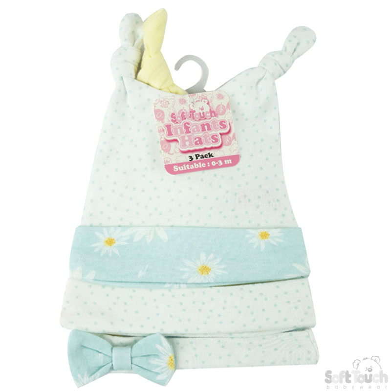 Girls 3 Pack Hats: CC201-H (Daisy)
