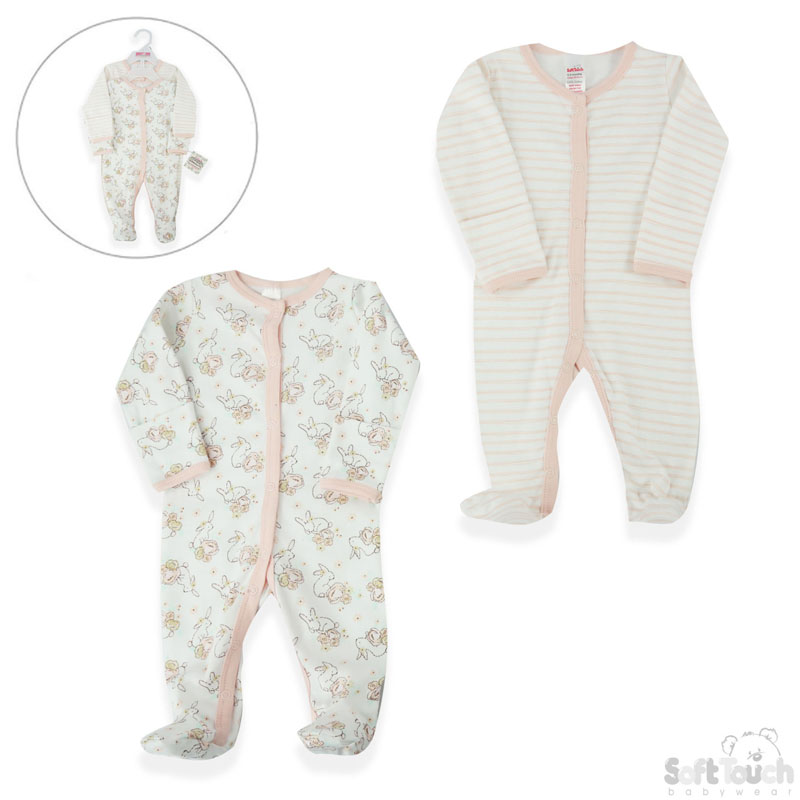 2 Pack Sleepsuit: CC202-SS (Bunny)
