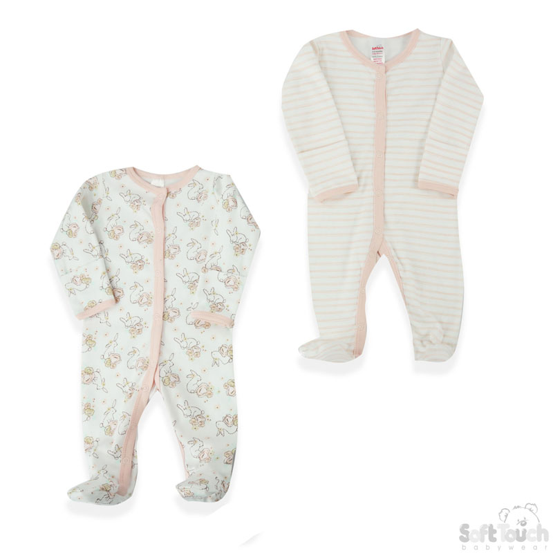 2 Pack Sleepsuit: CC202-SS (Bunny)