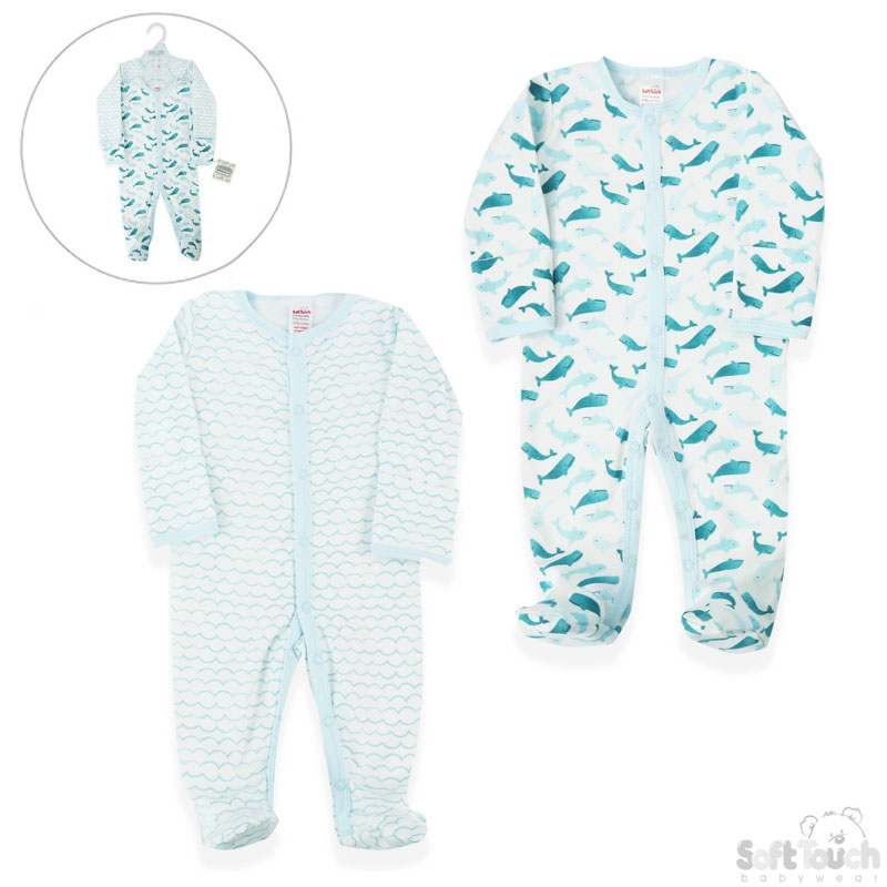 2 Pack Sleepsuit: CC204-SS (Whale)