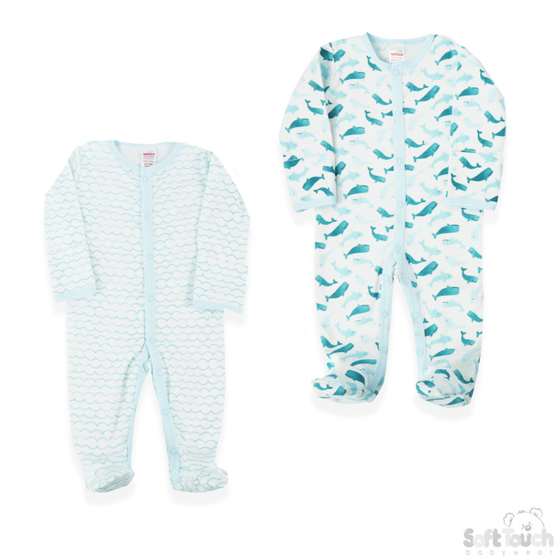 2 Pack Sleepsuit: CC204-SS (Whale)