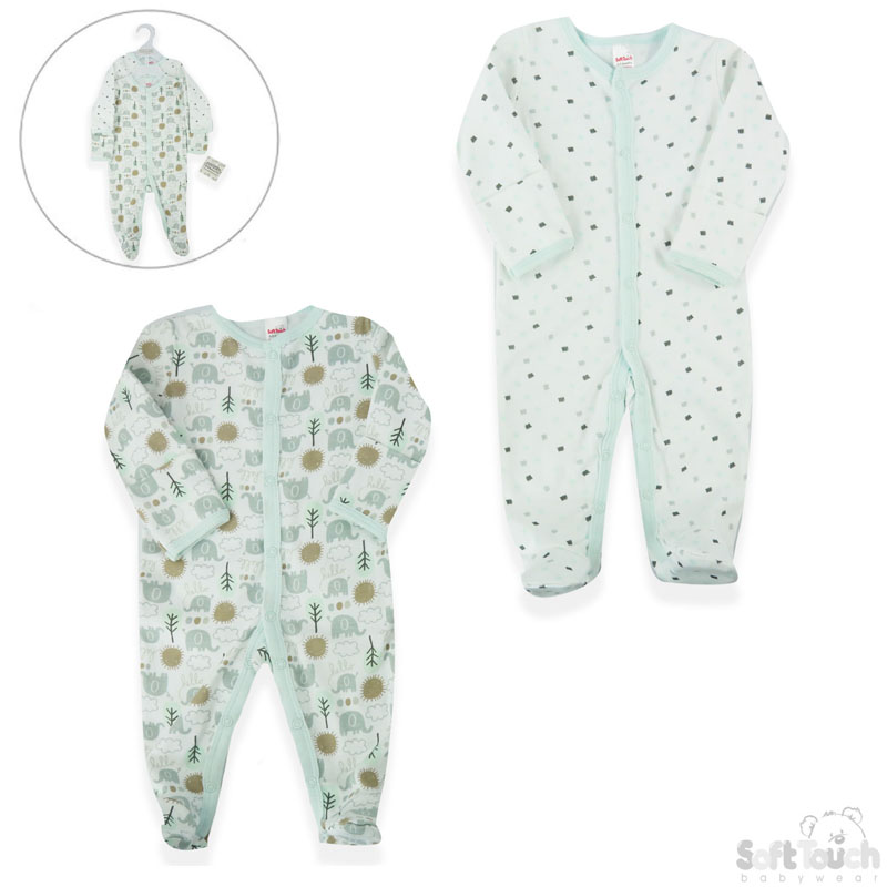 2 Pack Sleepsuit: CC205-SS (Elephant)