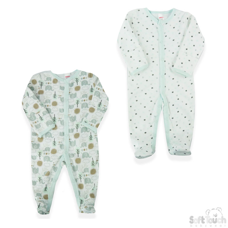2 Pack Sleepsuit: CC205-SS (Elephant)