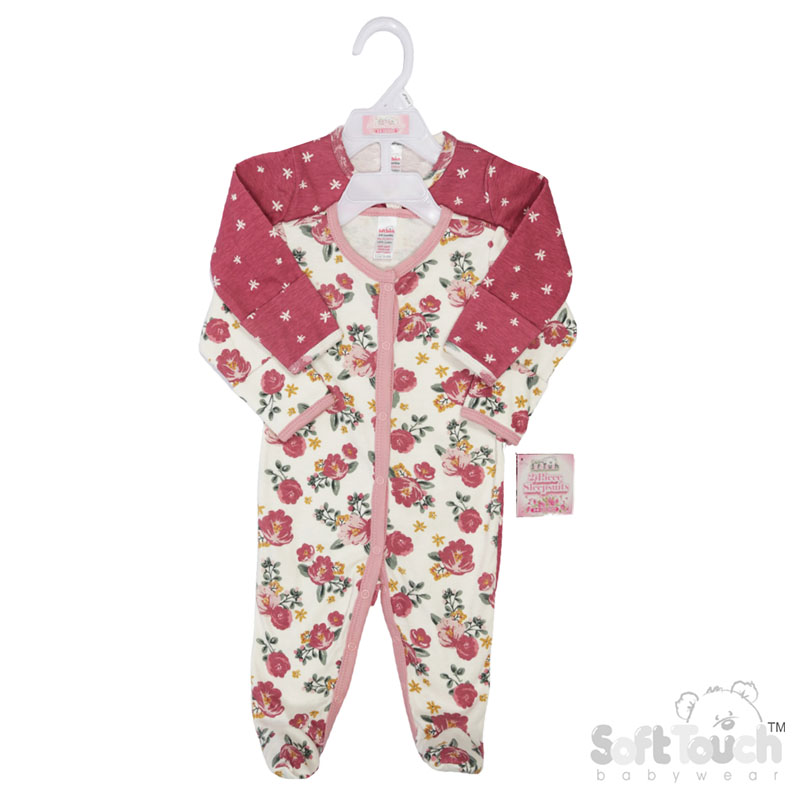 2 Pack Sleepsuits : CC210-SS (Floral)