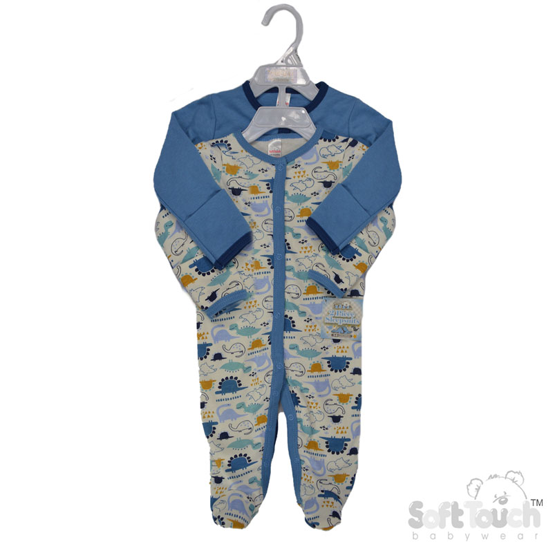 2 Pack Sleepsuits : CC212-SS (Dinosaur)