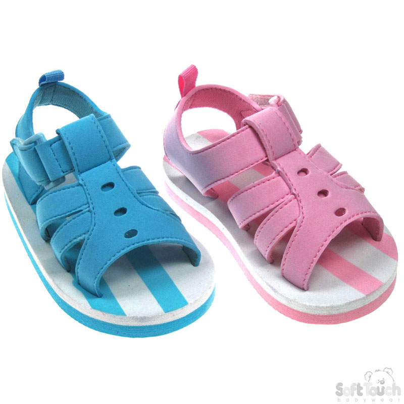 Stripy EVA Sandals: E127