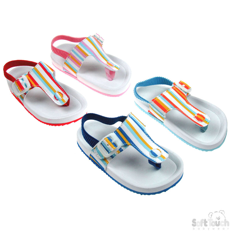 Stripy EVA Sandals: E129