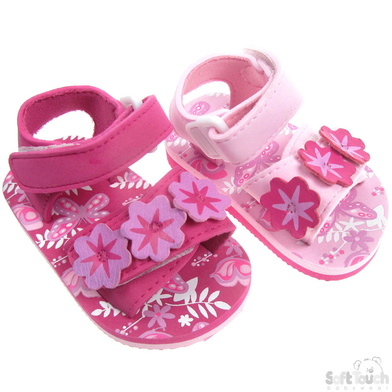 Girls Butterfly & Flower EVA Sandals: E157
