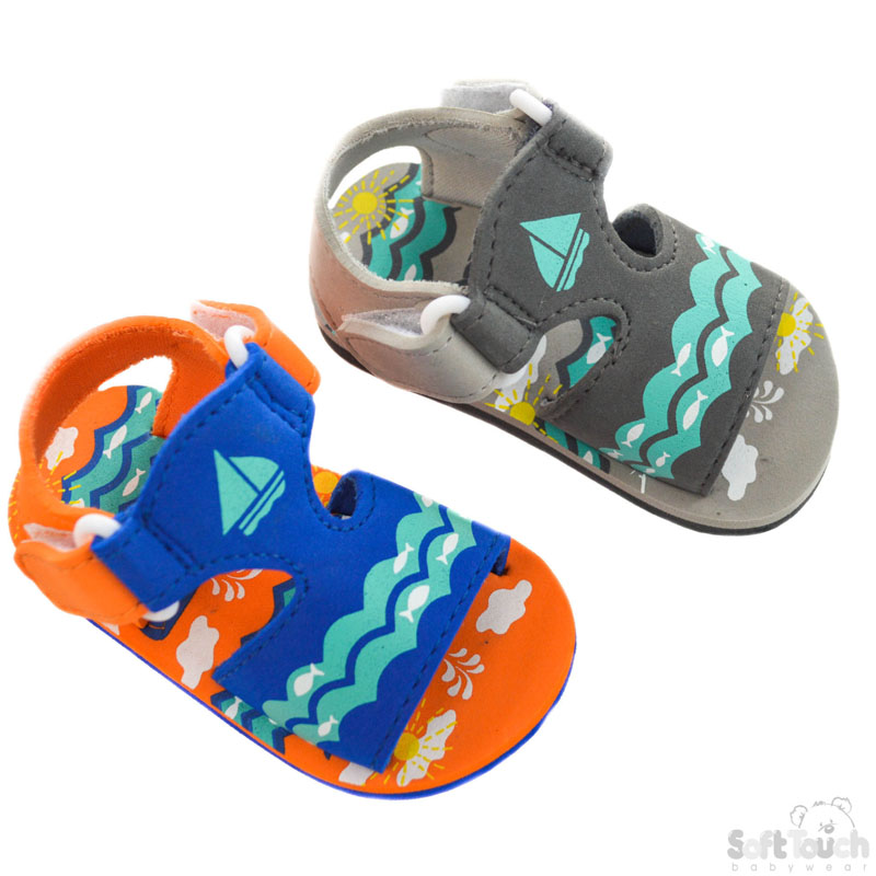 Nautical Print EVA Sandals: E162