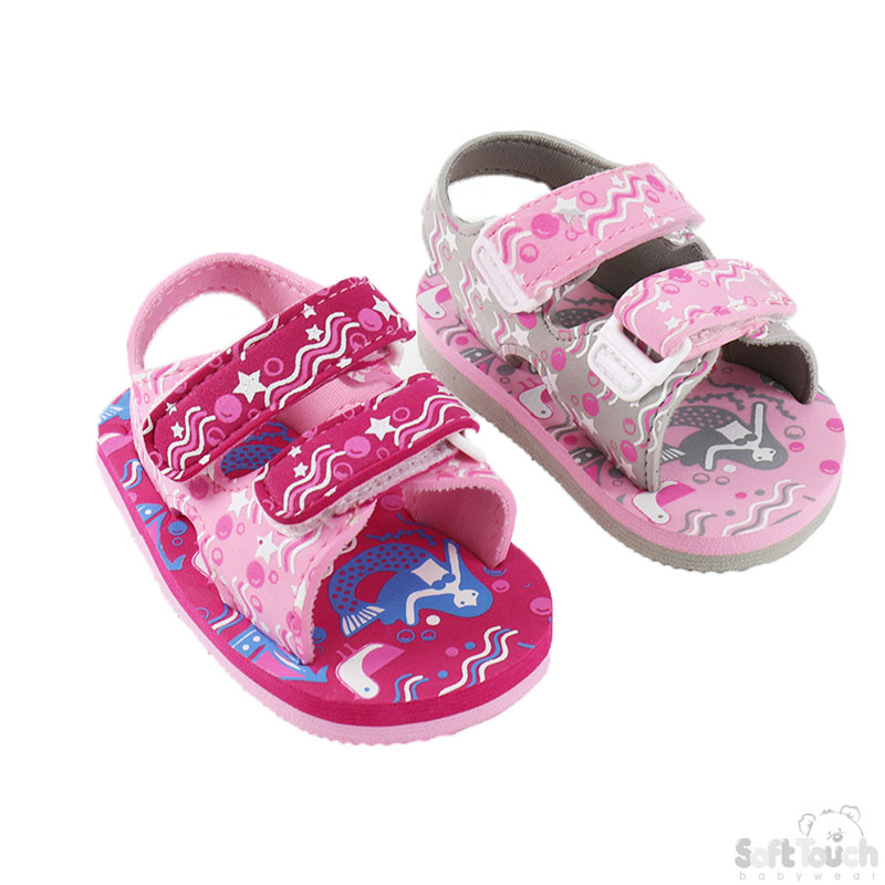 Mermaid Print EVA Sandals No. E202