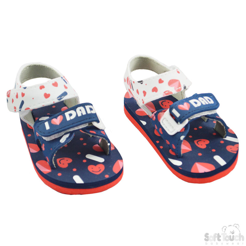 I Love Mum/Dad Print EVA Sandals : E28