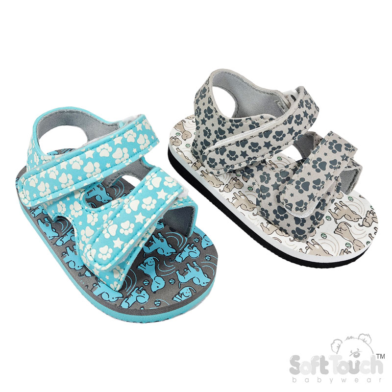 Dog Print Sandals : E38