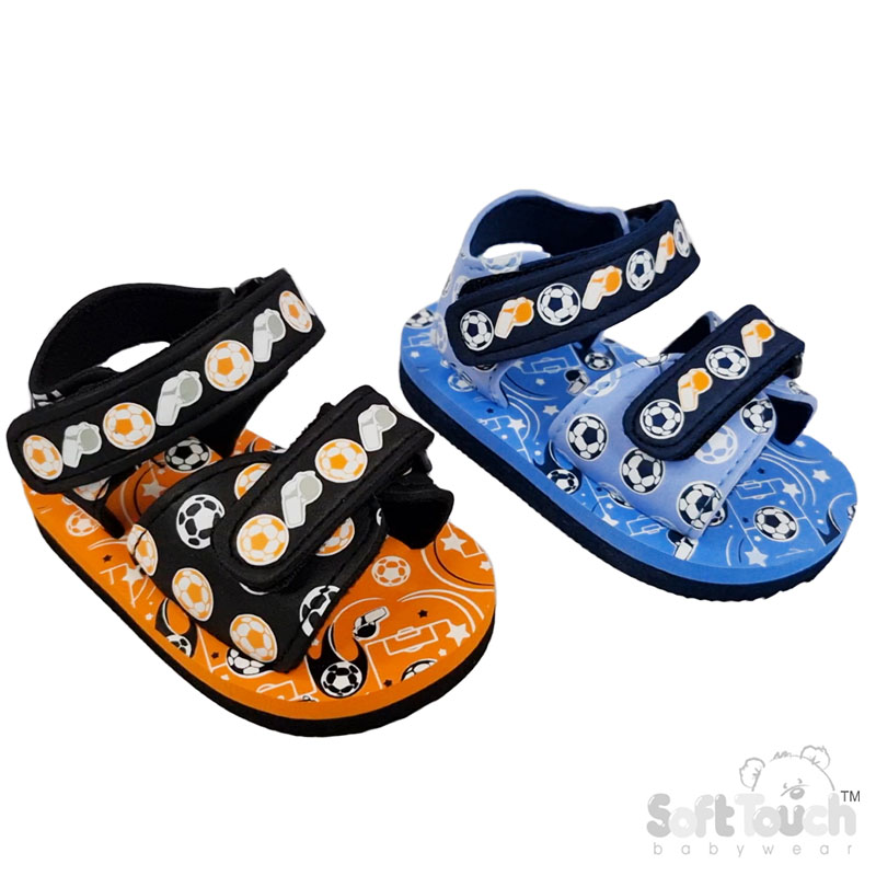 Football/Whistle Print Sandals : E44