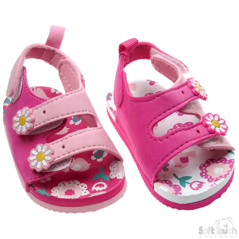 Girls Eva Sandals W/Birds & Flowers No E72