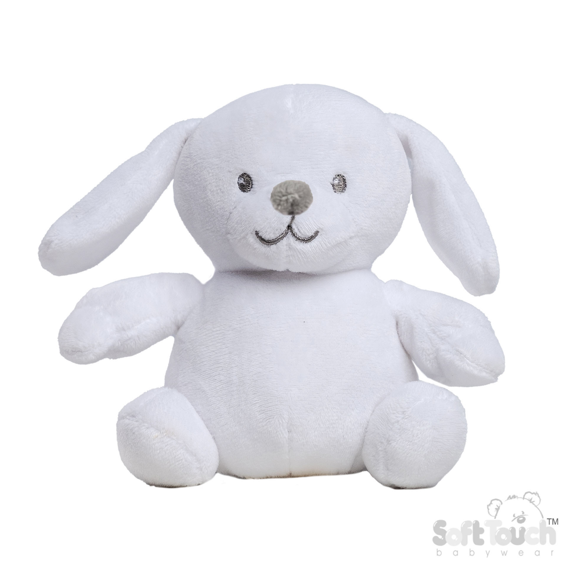 White Eco Recycled Bunny Soft Toy No. EBU62-W