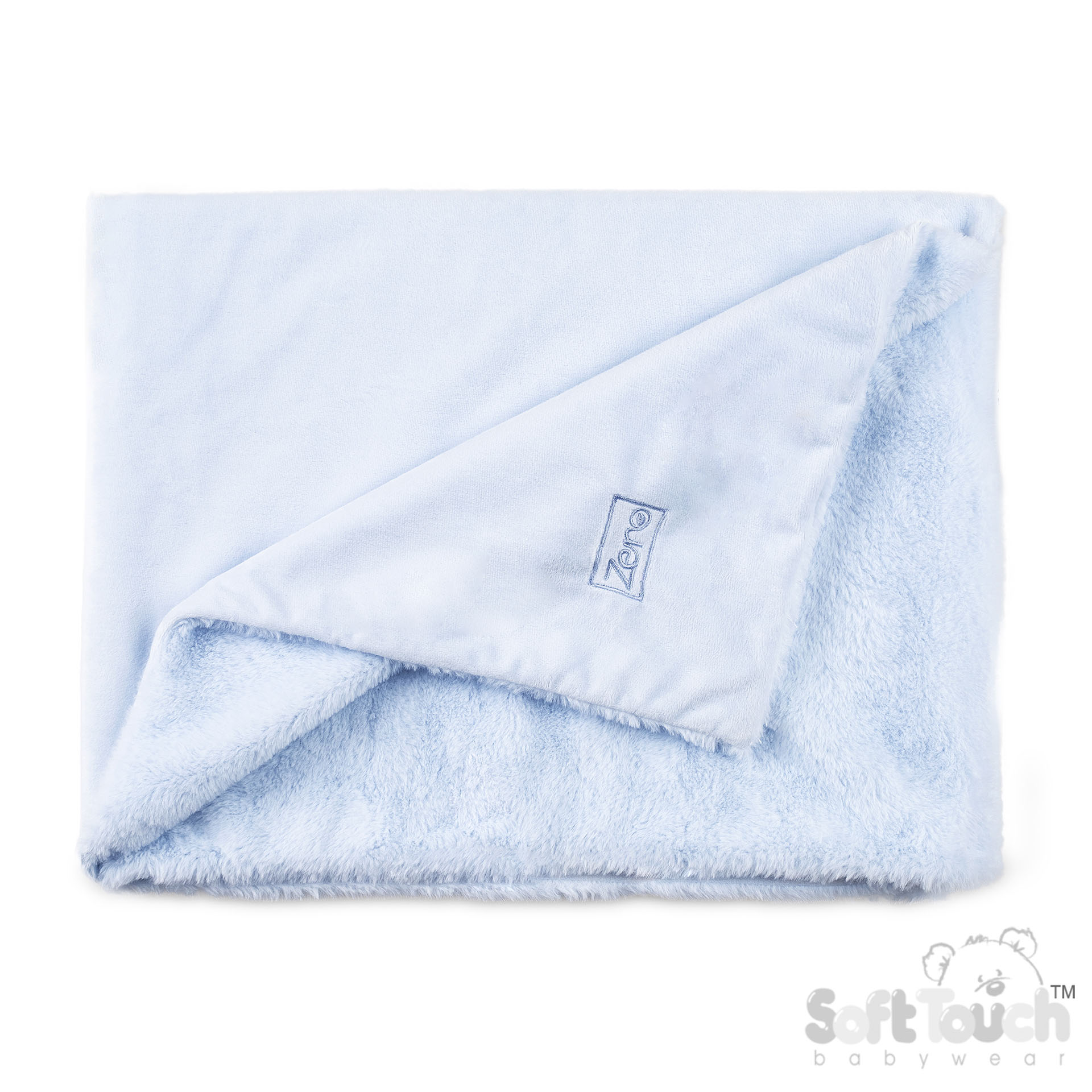 Blue Eco Recycled Mink Wrap : EFBP60-B
