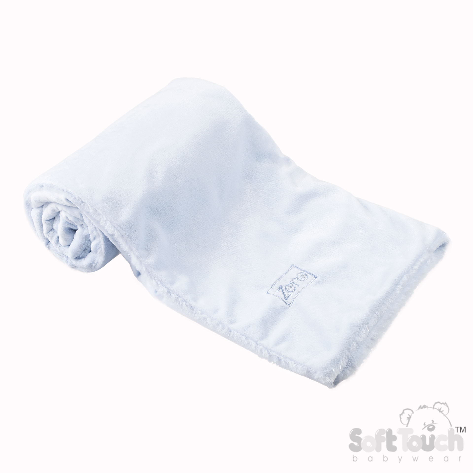 Blue Eco Recycled Mink Wrap : EFBP60-B