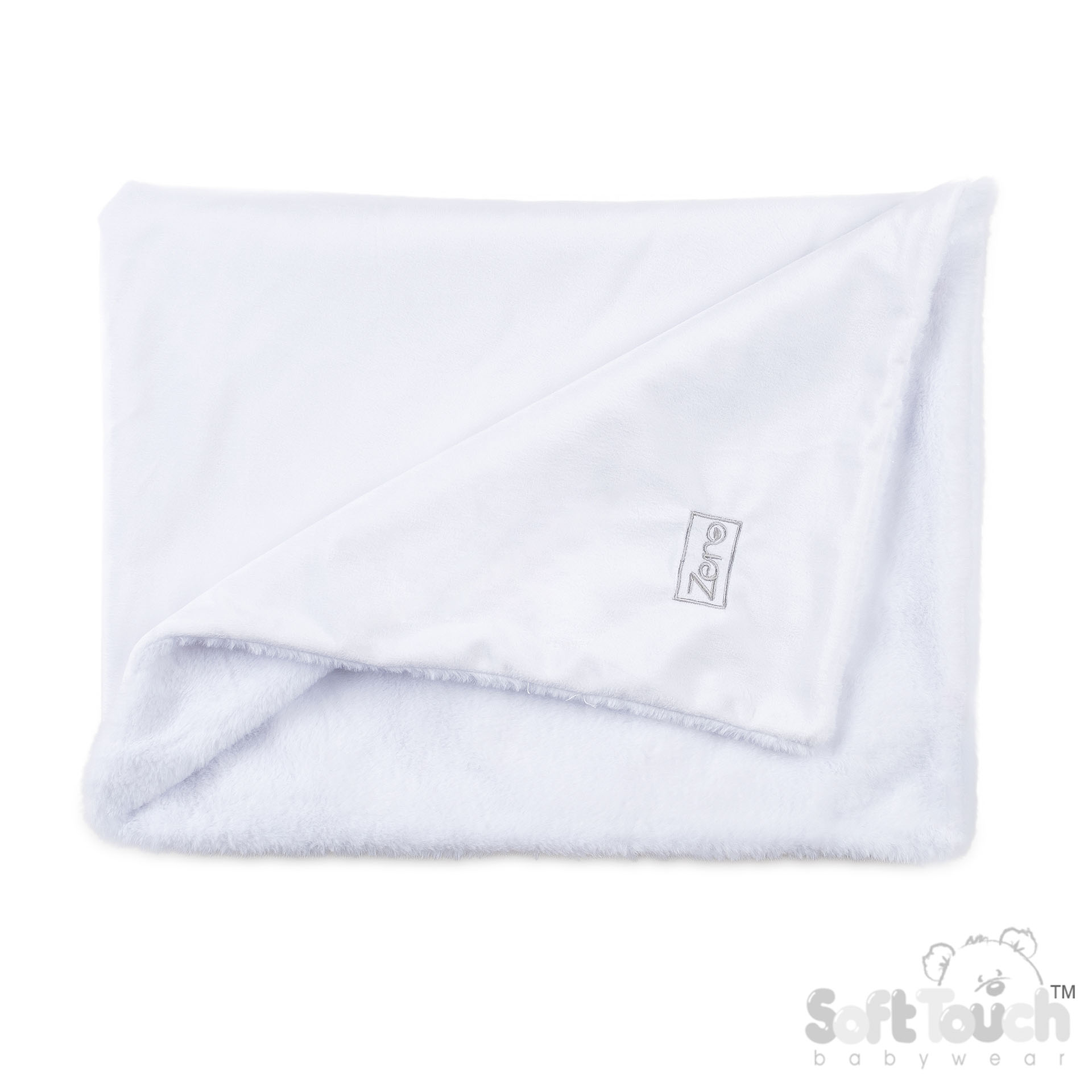 White Eco Recycled Mink Wrap : EFBP60-W