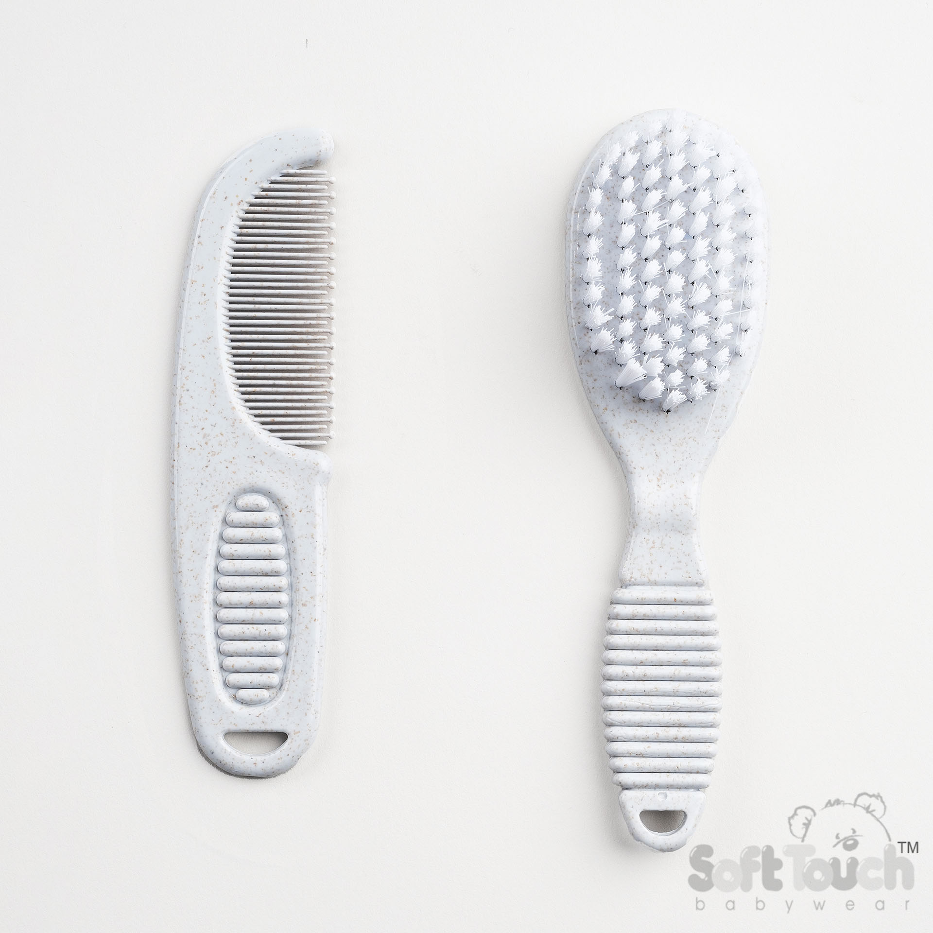 Grey Infants Deluxe Brush & Comb Set : EP607-BP-G