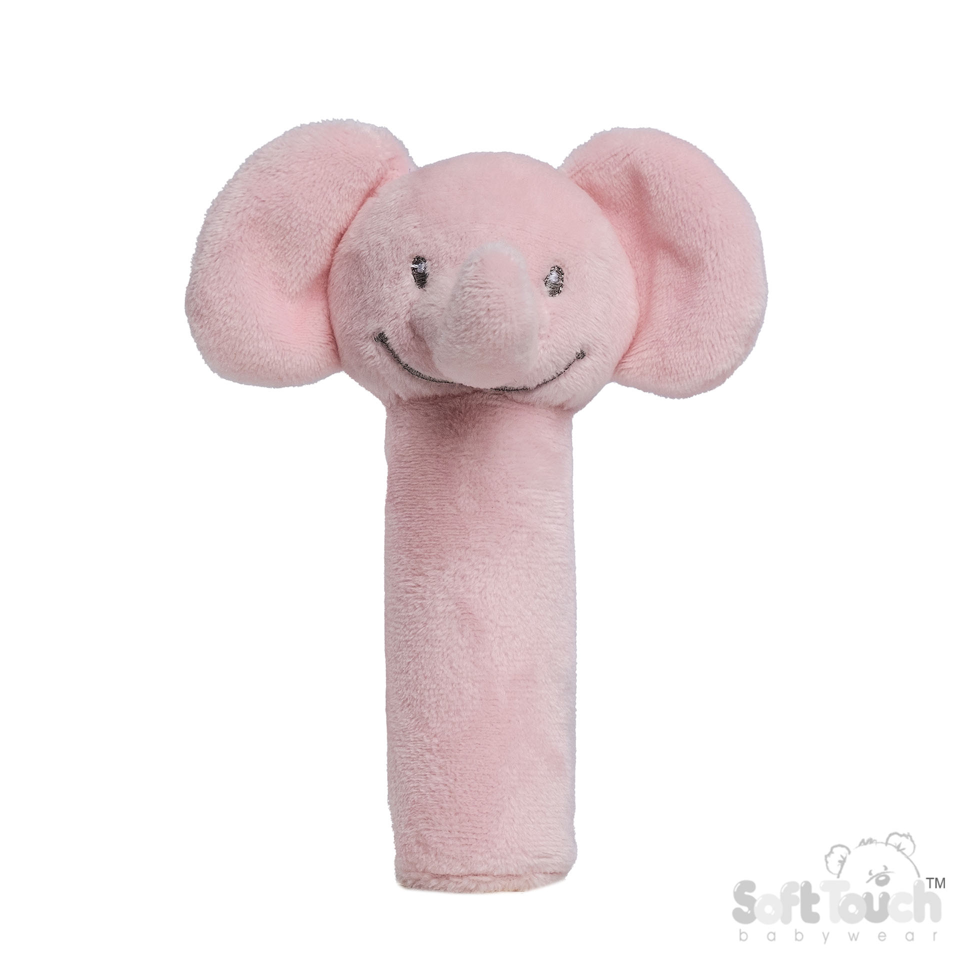 Pink Eco Recycled Elephant Squeaky Toy No. ESQ66-P