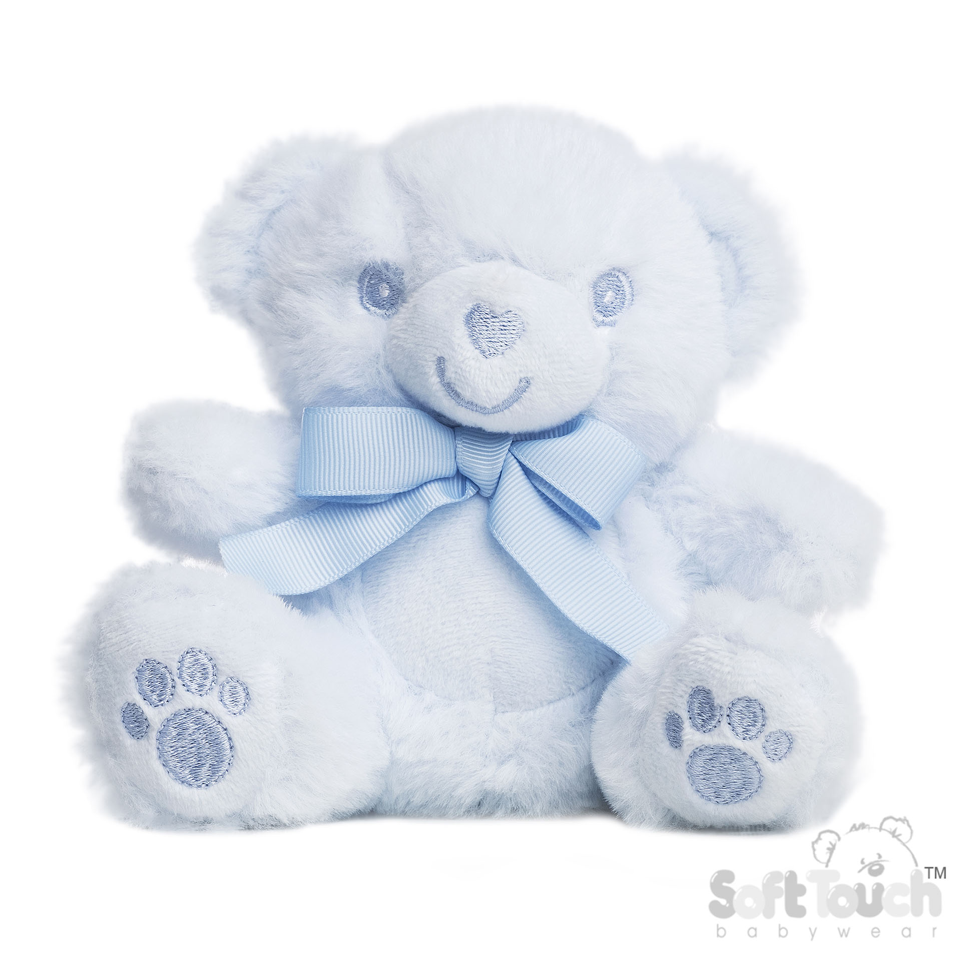 Blue Eco Recycled Teddy Bear with Paws : EST60-B