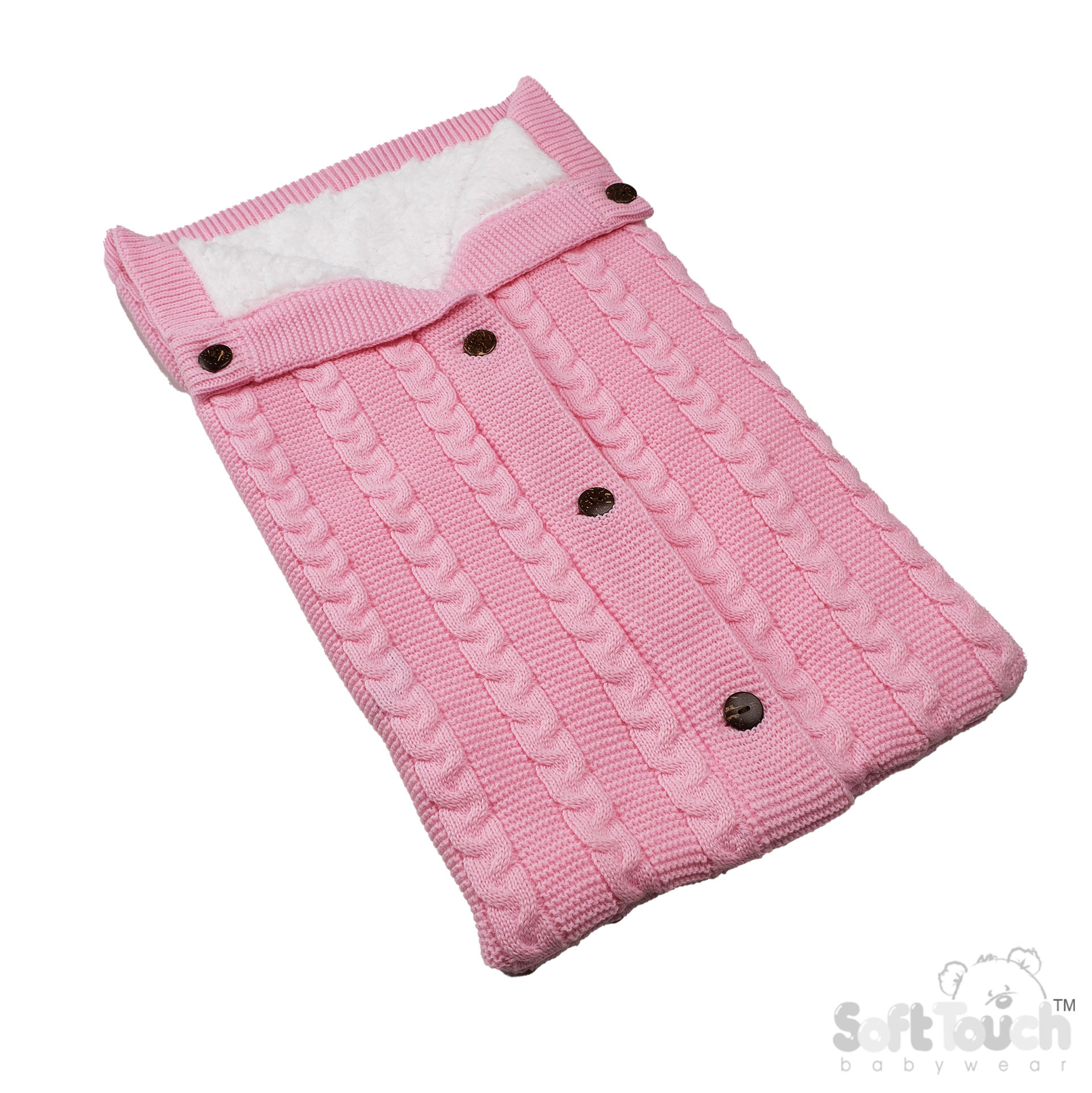 Pink Recycled Acrylic Cable Swaddle Wrap : ESW800-P