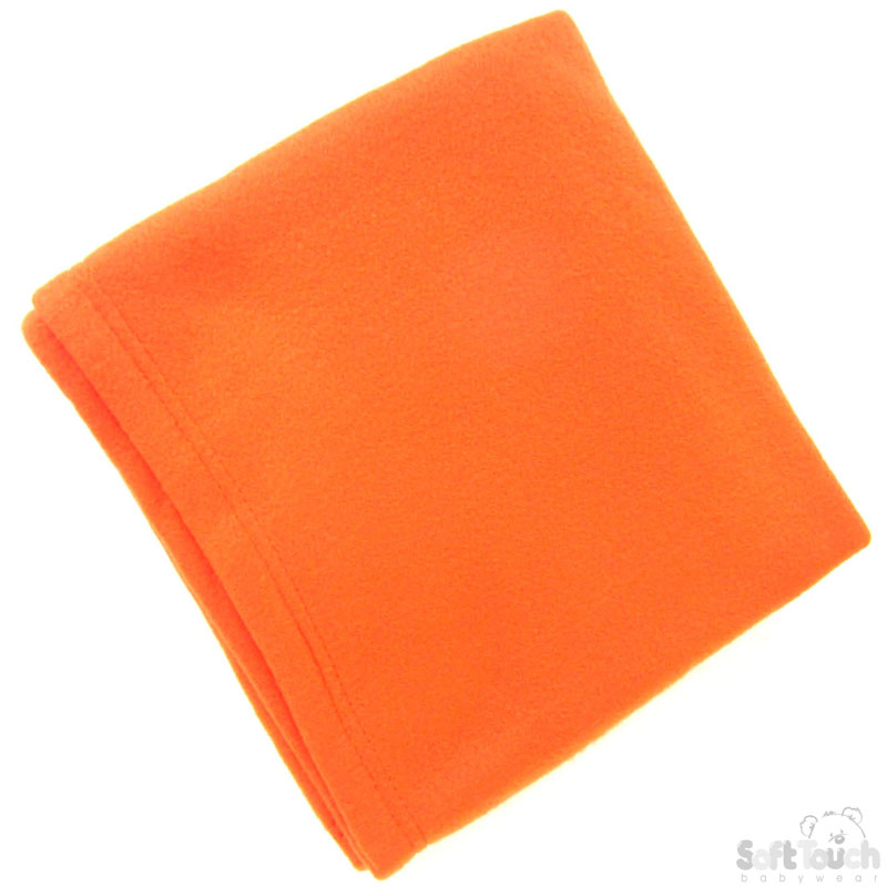 Orange Plain Polar Fleece Wrap No. FBP07-OR