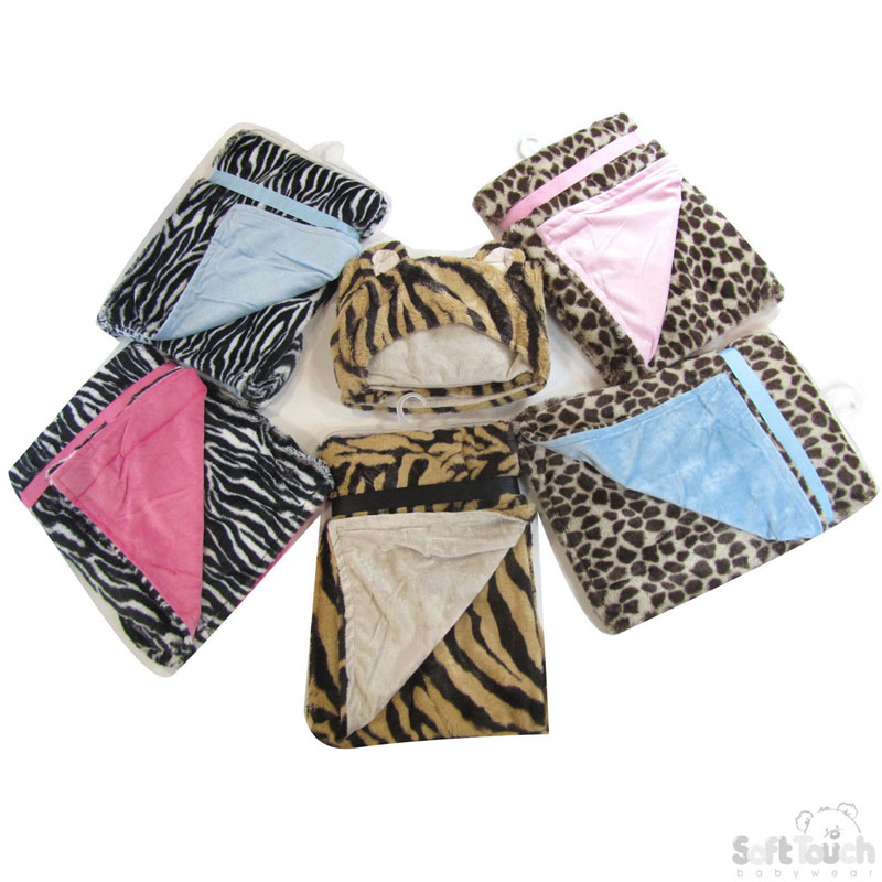 Hoodie Baby Wrap Zebra/Tiger/Leopard No.FBP102