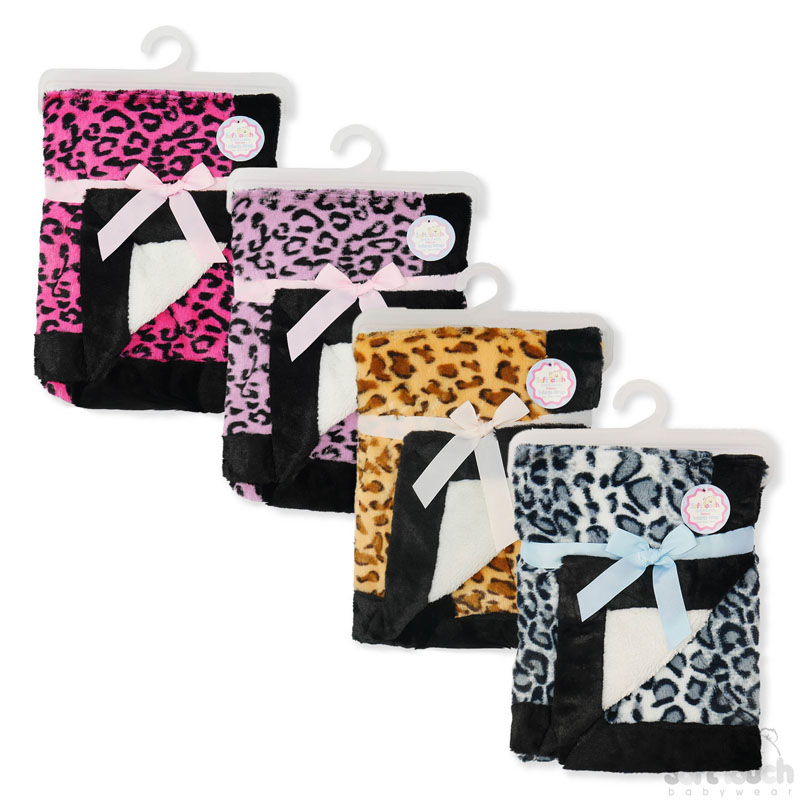 Leopard Print Plush Wrap No. FBP104