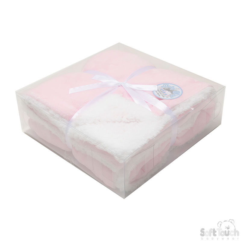 Pink Gift Packed Deluxe Star Embossed Wrap No. FBP116-P