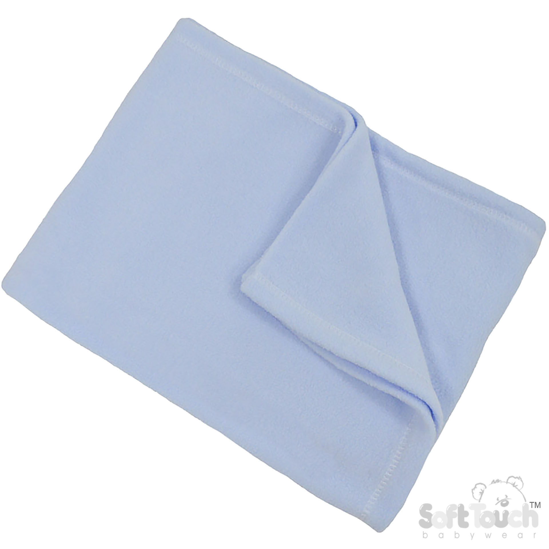 Plain Blue Fleece Wrap FBP12-B