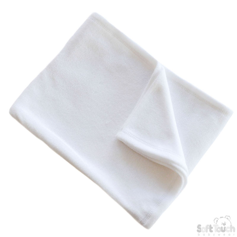 Plain White Fleece Wrap FBP12-W