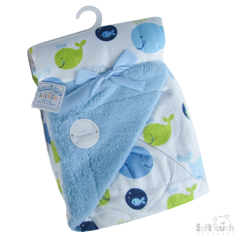 Double Layer Printed Micro Mink Wrap: FBP122