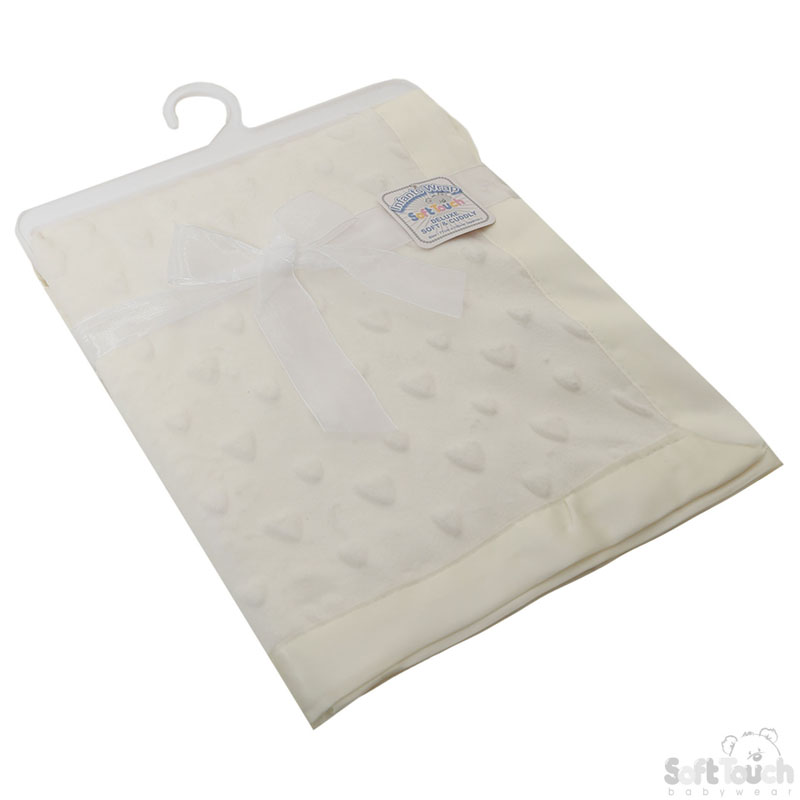 Cream 'Hearts' Mink Wrap No.FBP126-C