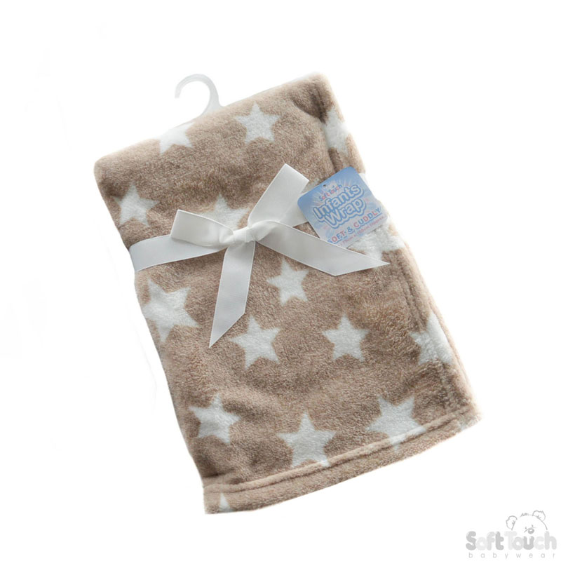 Brown Star Print Infants Wrap No.. FBP150-BR