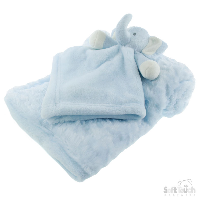 Blue Layered Wrap W/Elephant Comforter No. FBP176-B