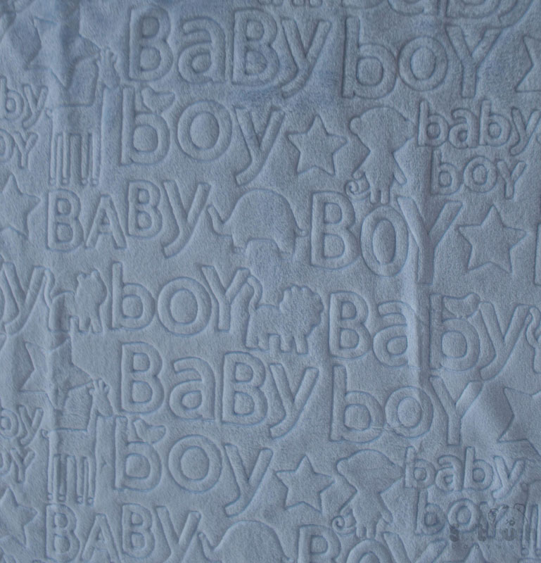 Blue 'Baby Boy' Embossed Wrap No. FBP178