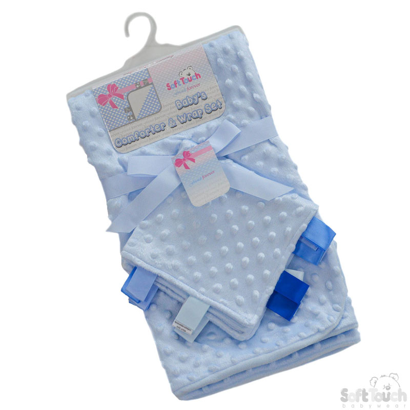 Blue Bubble Wrap W/Comforter & Ribbons No. FBP184-B