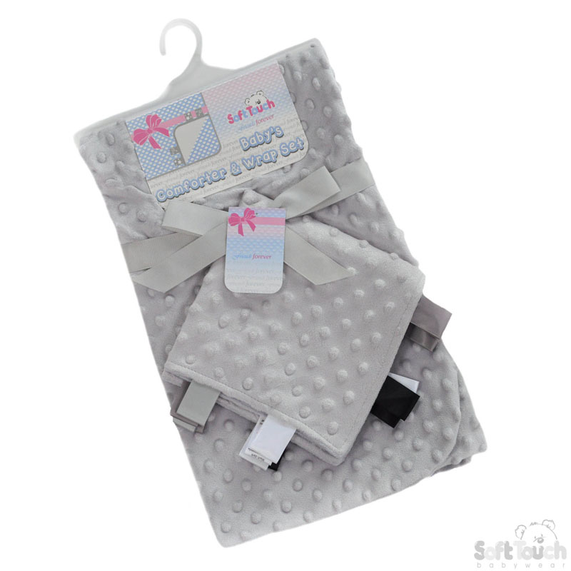 Grey Bubble Wrap W/Comforter & Ribbons No. FBP184-G