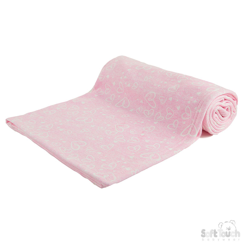 Pink Wrap W/Hearts Print No. FBP194-P