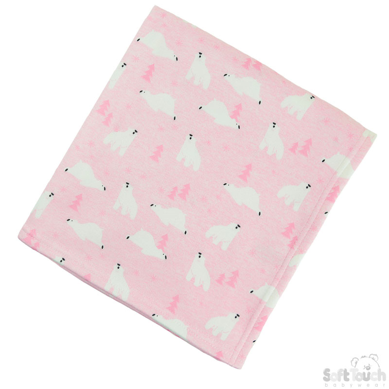Pink Wrap W/Polar Bear Print No.FBP195-P