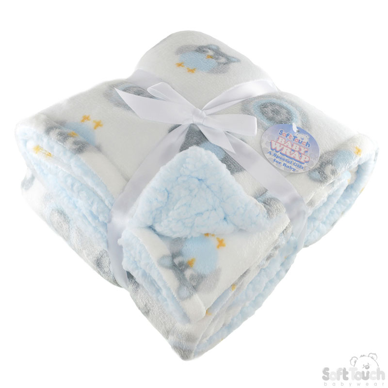 Blue Elephant Print Wrap in Box No. FBP200-B