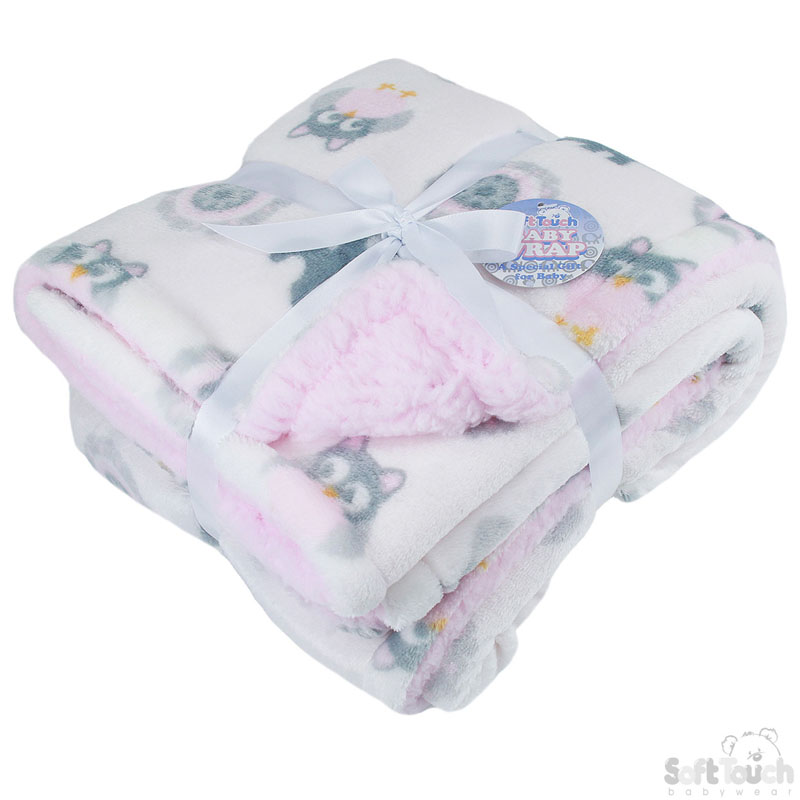 Pink Elephant Print Wrap in Box No. FBP200-P