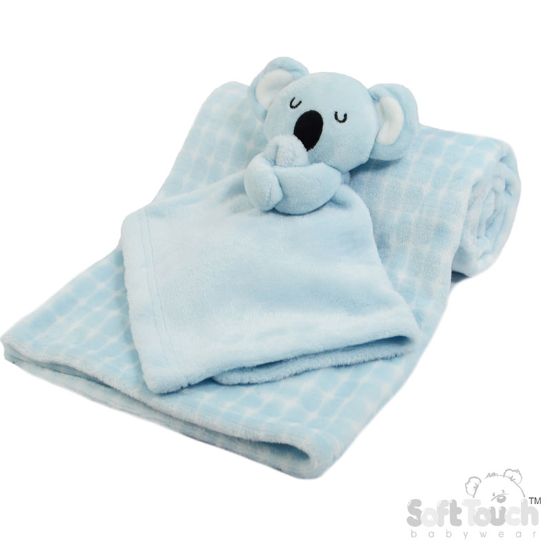 Blue Koala Comforter & Wrap Set No. FBP222-B