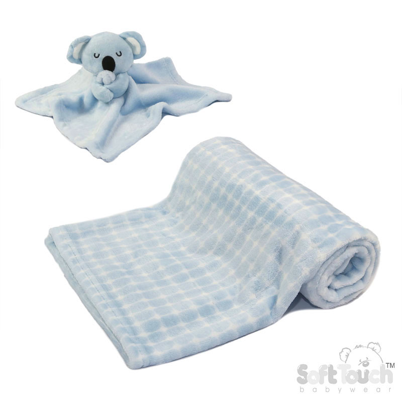 Blue Koala Comforter & Wrap Set No. FBP222-B