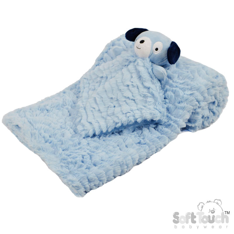 Blue Puppy Comforter &  Wrap Set No. FBP224-B